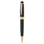 Bolígrafo Bailey Negro con PVD de Oro