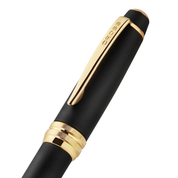 Bolígrafo Bailey Negro con PVD de Oro