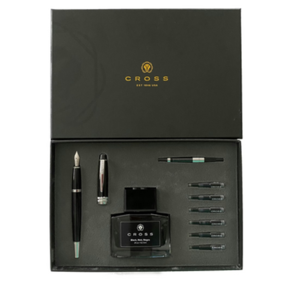 SET Bailey Pluma Fuente, Tintero, Convertidor, Cartuchos